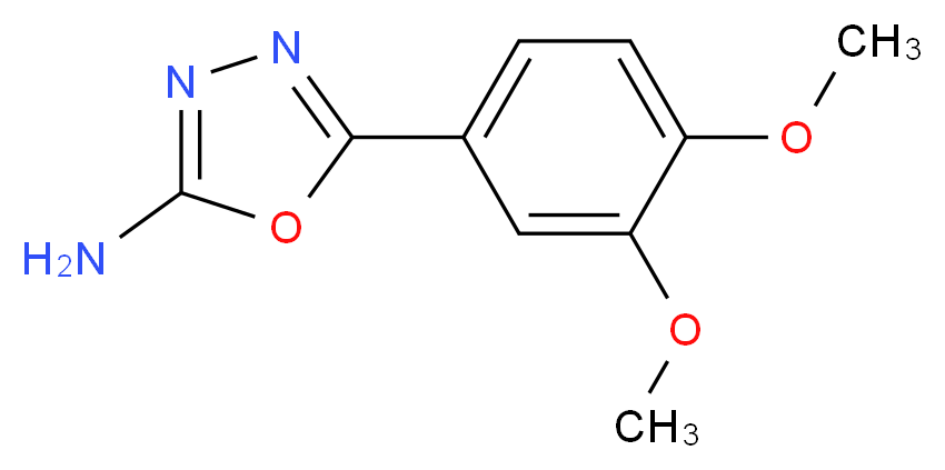5-(3,4-dimethoxyphenyl)-1,3,4-oxadiazol-2-amine_Molecular_structure_CAS_)