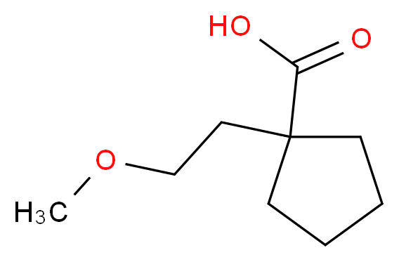 1-(2-methoxyethyl)cyclopentane-1-carboxylic acid_Molecular_structure_CAS_)