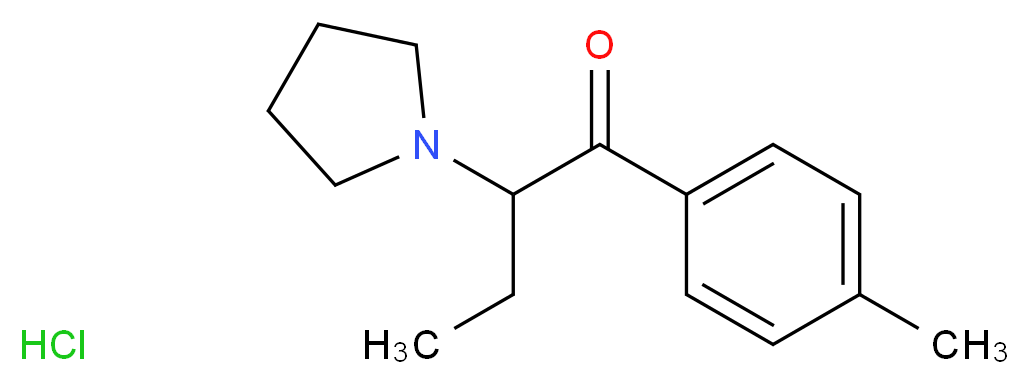 4'-Methyl-α-pyrrolidinobutyrophenone Hydrochloride _Molecular_structure_CAS_1214-15-9)