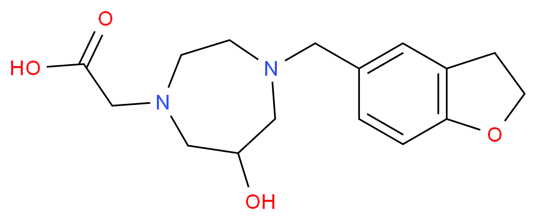 [4-(2,3-dihydro-1-benzofuran-5-ylmethyl)-6-hydroxy-1,4-diazepan-1-yl]acetic acid_Molecular_structure_CAS_)