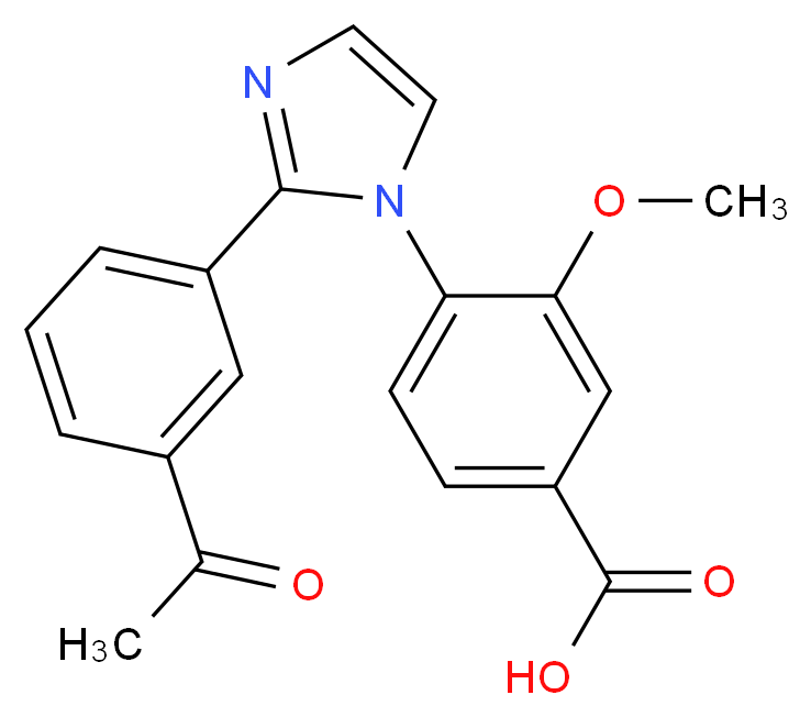 4-[2-(3-acetylphenyl)-1H-imidazol-1-yl]-3-methoxybenzoic acid_Molecular_structure_CAS_)