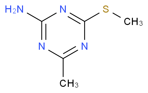 4-Methyl-6-(methylthio)-1,3,5-triazin-2-amine_Molecular_structure_CAS_27622-90-8)