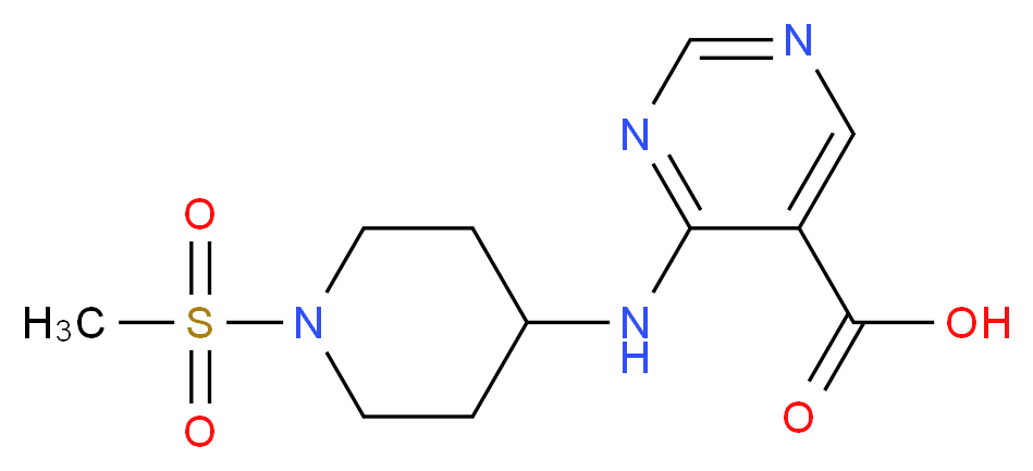 4-{[1-(methylsulfonyl)piperidin-4-yl]amino}pyrimidine-5-carboxylic acid_Molecular_structure_CAS_)