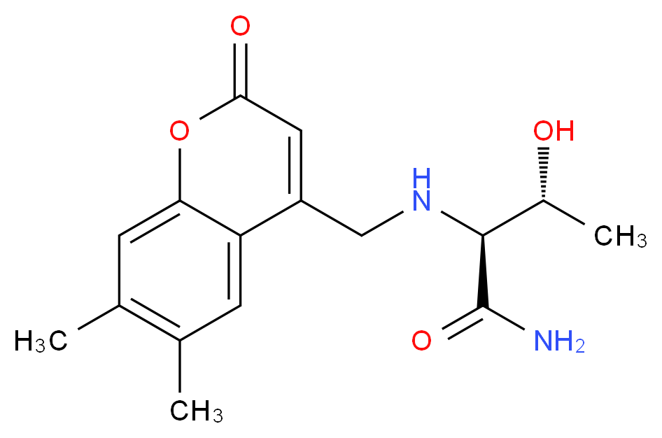 (2S,3R)-2-{[(6,7-dimethyl-2-oxo-2H-chromen-4-yl)methyl]amino}-3-hydroxybutanamide_Molecular_structure_CAS_)