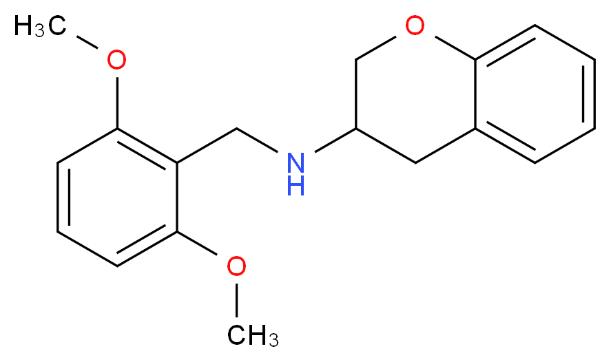 3,4-dihydro-2H-chromen-3-yl(2,6-dimethoxybenzyl)amine_Molecular_structure_CAS_)
