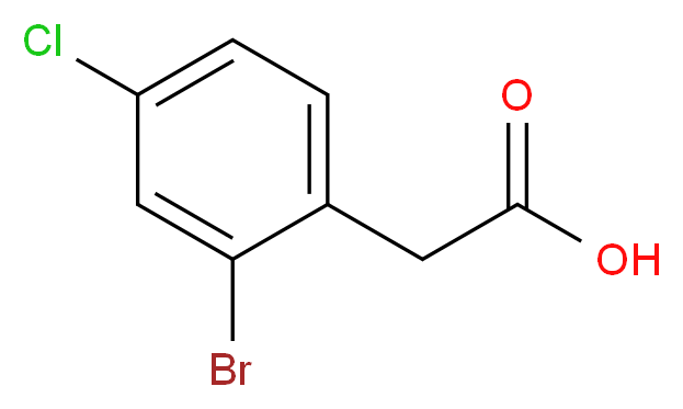 2-(2-bromo-4-chlorophenyl)acetic acid_Molecular_structure_CAS_)