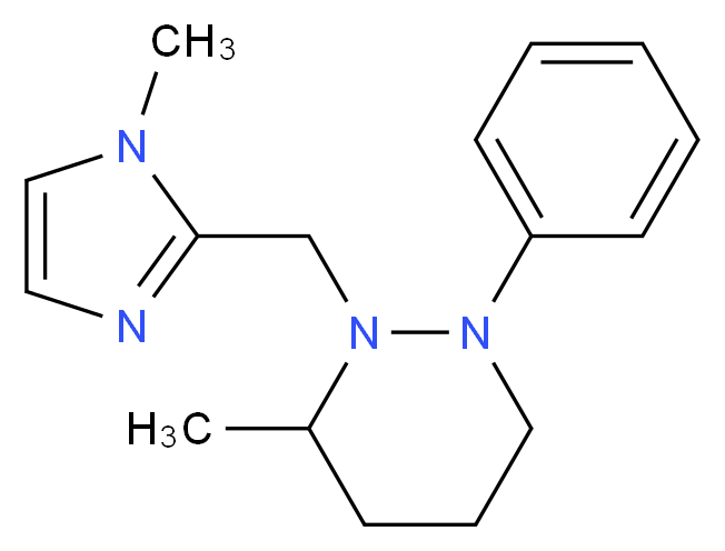 3-methyl-2-[(1-methyl-1H-imidazol-2-yl)methyl]-1-phenylhexahydropyridazine_Molecular_structure_CAS_)