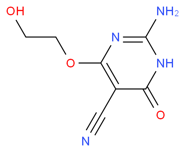 2-Amino-4-(2-hydroxyethoxy)-6-oxo-1,6-dihydro-5-pyrimidinecarbonitrile_Molecular_structure_CAS_126865-37-0)