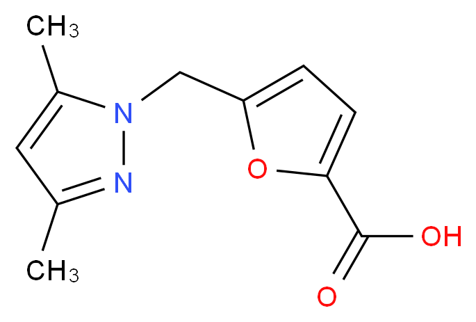 5-(3,5-Dimethyl-pyrazol-1-ylmethyl)-furan-2-carboxylic acid_Molecular_structure_CAS_312310-14-8)