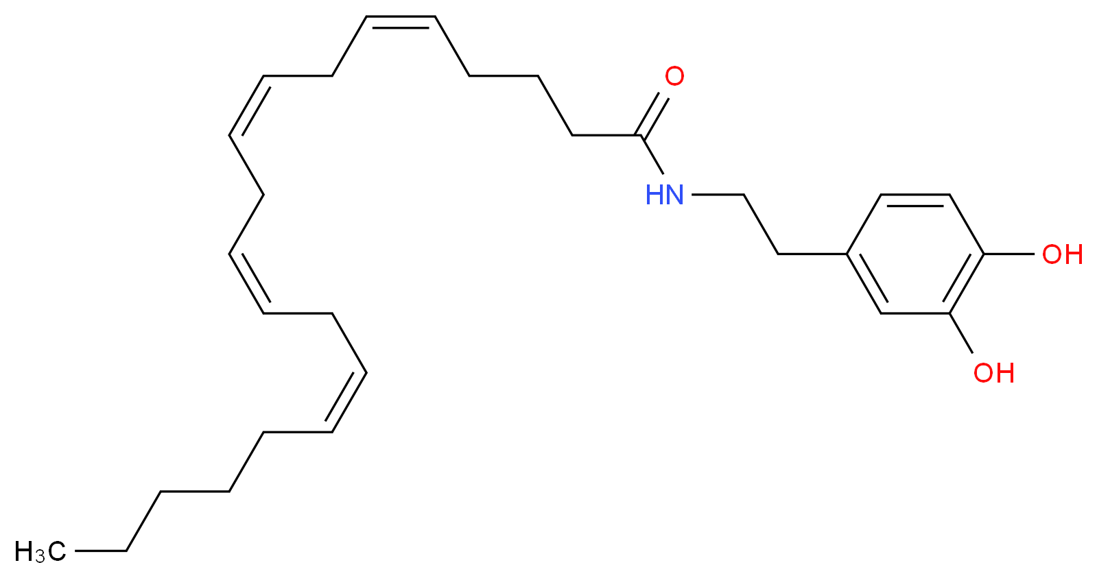 N-Arachidonoyl dopamine_Molecular_structure_CAS_199875-69-9)