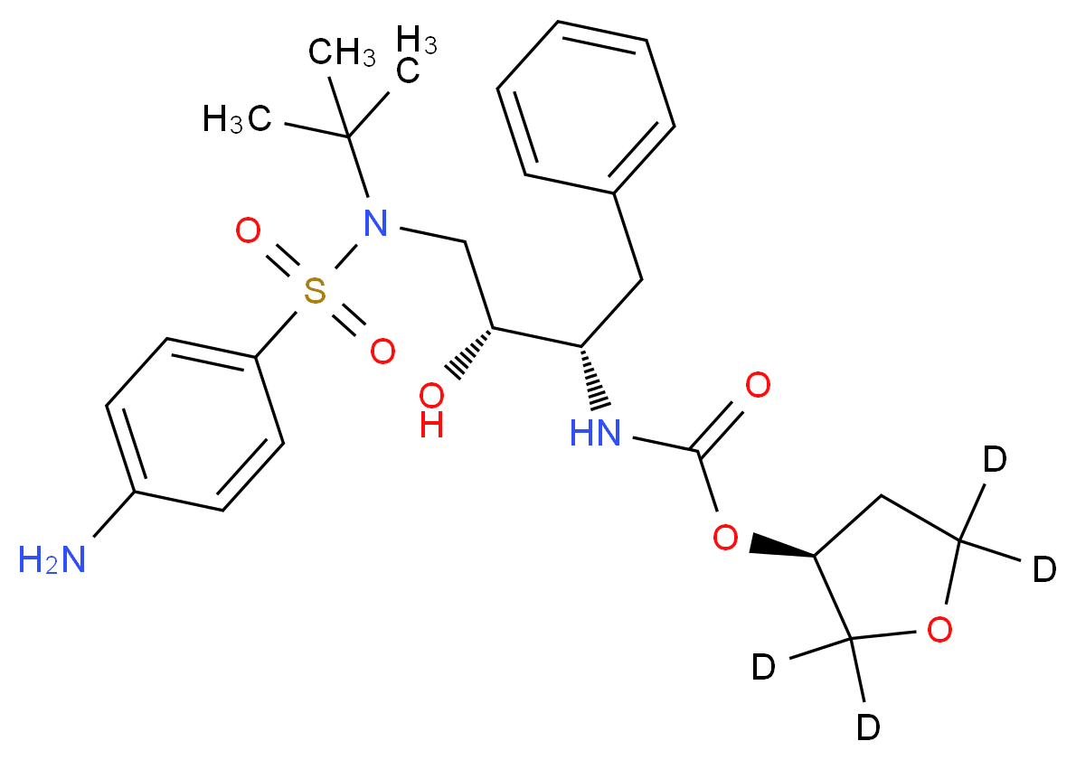 Amprenavir-d4_Molecular_structure_CAS_)