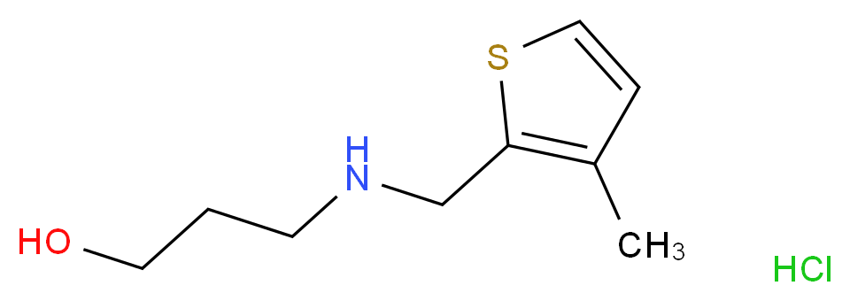 3-[(3-Methyl-thiophen-2-ylmethyl)-amino]-propan-1-ol hydrochloride_Molecular_structure_CAS_)