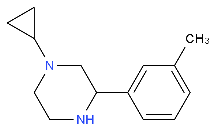 1-cyclopropyl-3-(3-methylphenyl)piperazine_Molecular_structure_CAS_)