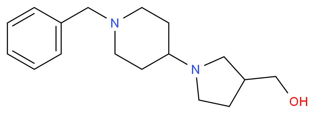 1-(1-Benzylpiperidin-4-yl)-3-(hydroxymethyl)tetrahydro-1H-pyrrole_Molecular_structure_CAS_)