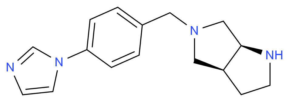 (3aS*,6aS*)-5-[4-(1H-imidazol-1-yl)benzyl]octahydropyrrolo[3,4-b]pyrrole_Molecular_structure_CAS_)
