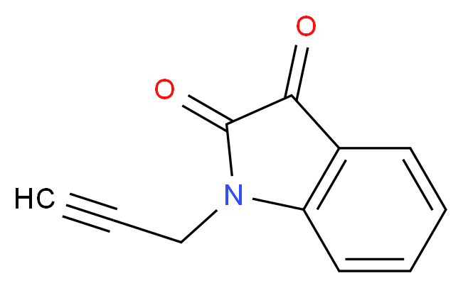 1-(2-Propynyl)-1H-indole-2,3-dione_Molecular_structure_CAS_4290-87-3)