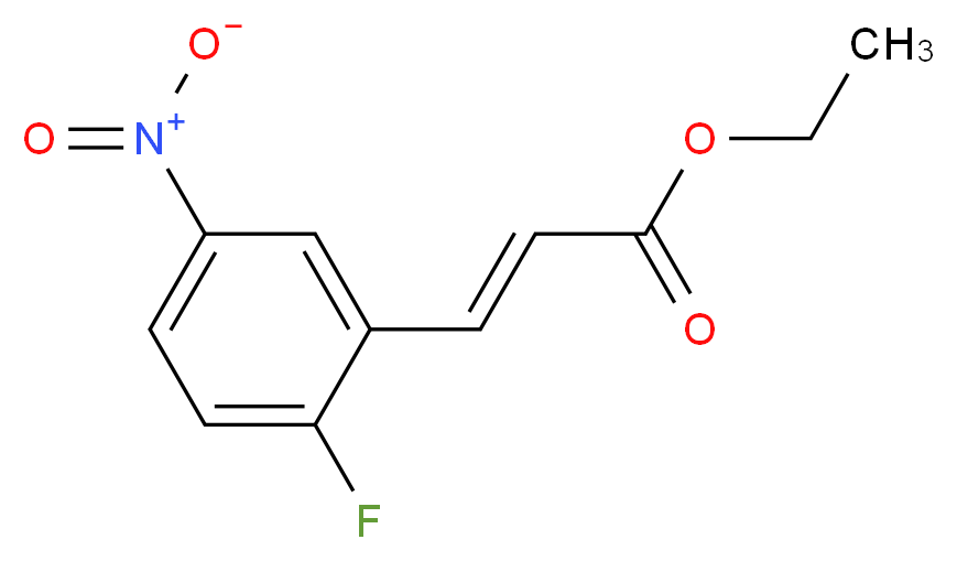 Ethyl (2E)-3-(2-fluoro-5-nitrophenyl)prop-2-enoate_Molecular_structure_CAS_)