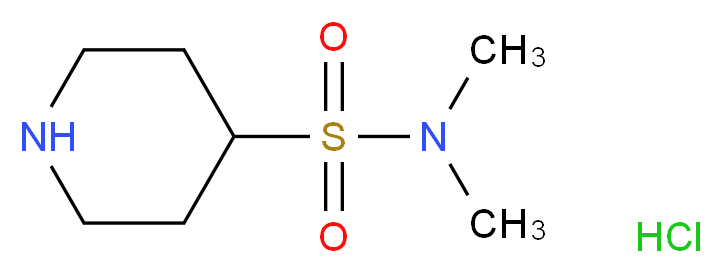 N,N-Dimethylpiperidine-4-sulfonamide hydrochloride_Molecular_structure_CAS_)