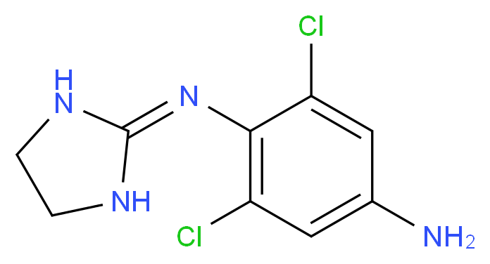 2-((4-amino-2,6-dichlorophenyl)imino)imidazolidine_Molecular_structure_CAS_66711-21-5)