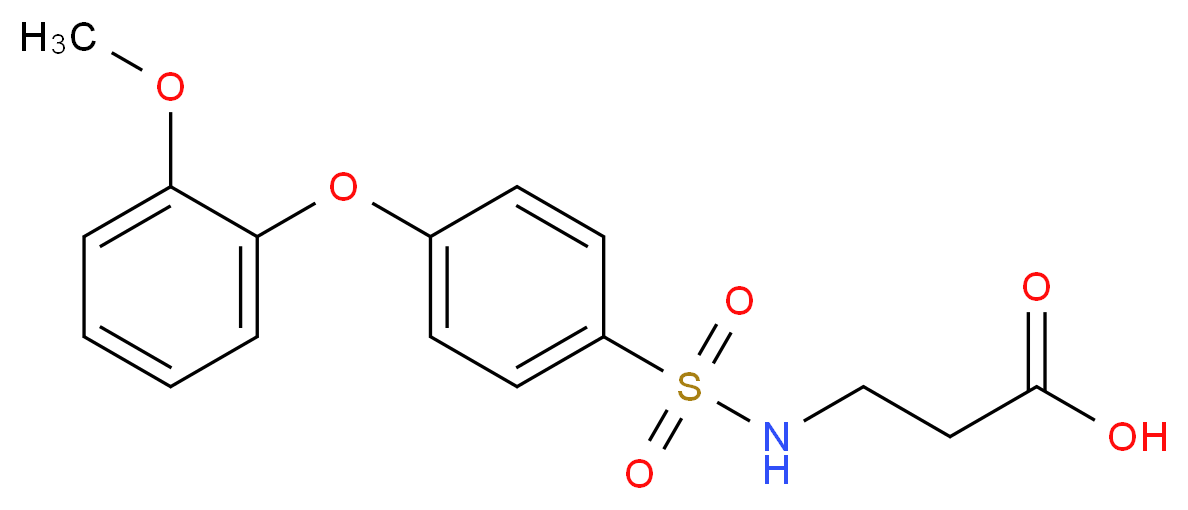 N-[4-(2-Methoxyphenoxy)phenylsulfonyl]-beta-alanine_Molecular_structure_CAS_606944-94-9)