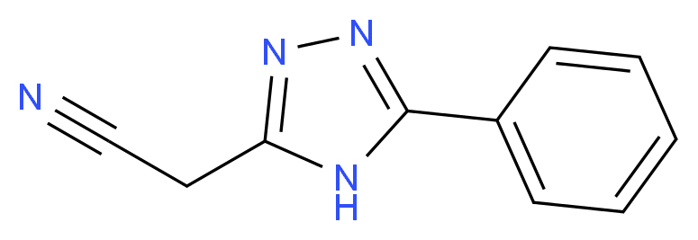 (5-Phenyl-4H-1,2,4-triazol-3-yl)acetonitrile_Molecular_structure_CAS_)