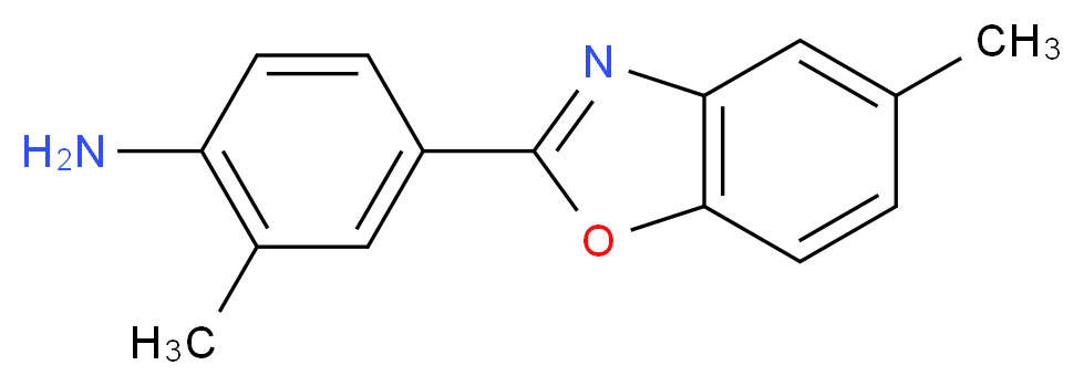 2-methyl-4-(5-methyl-1,3-benzoxazol-2-yl)aniline_Molecular_structure_CAS_418808-71-6)