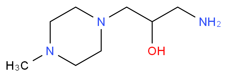 1-amino-3-(4-methylpiperazin-1-yl)propan-2-ol_Molecular_structure_CAS_)