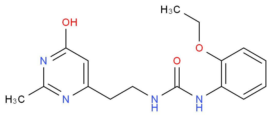 N-(2-ethoxyphenyl)-N'-[2-(6-hydroxy-2-methylpyrimidin-4-yl)ethyl]urea_Molecular_structure_CAS_)