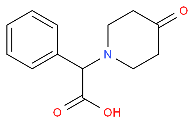 (4-Oxo-piperidin-1-yl)-phenyl-acetic acid_Molecular_structure_CAS_886363-69-5)
