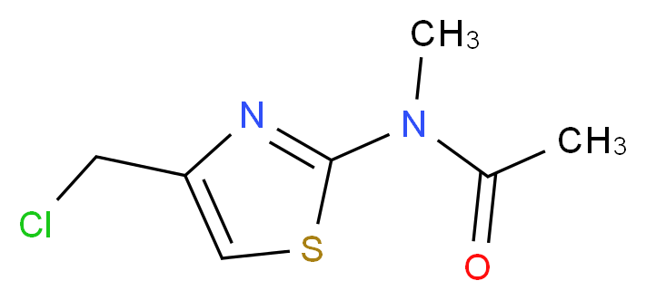 N-[4-(chloromethyl)-1,3-thiazol-2-yl]-N-methylacetamide_Molecular_structure_CAS_)