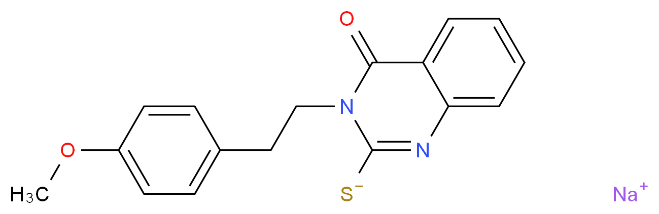 sodium 3-[2-(4-methoxyphenyl)ethyl]-4-oxo-3,4-dihydroquinazoline-2-thiolate_Molecular_structure_CAS_)