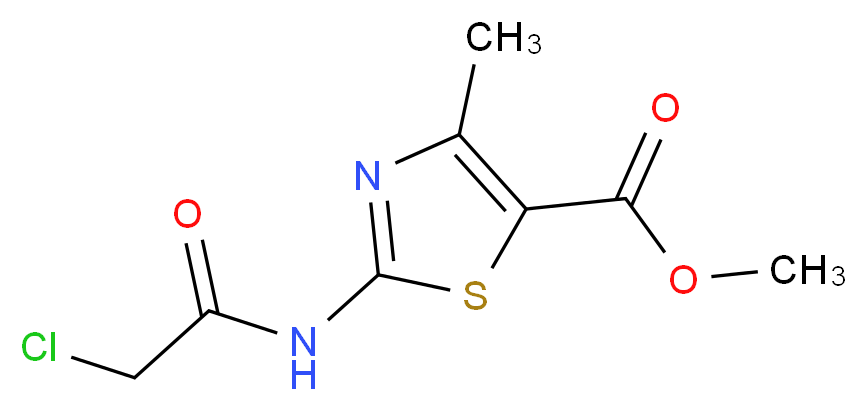 Methyl 2-[(chloroacetyl)amino]-4-methyl-1,3-thiazole-5-carboxylate_Molecular_structure_CAS_6125-36-6)