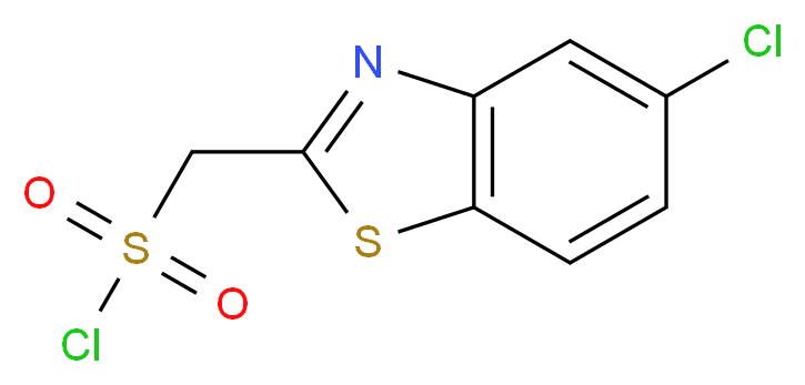 (5-chloro-1,3-benzothiazol-2-yl)methanesulfonyl chloride_Molecular_structure_CAS_)