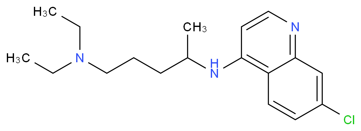 {4-[(7-chloroquinolin-4-yl)amino]pentyl}diethylamine_Molecular_structure_CAS_)