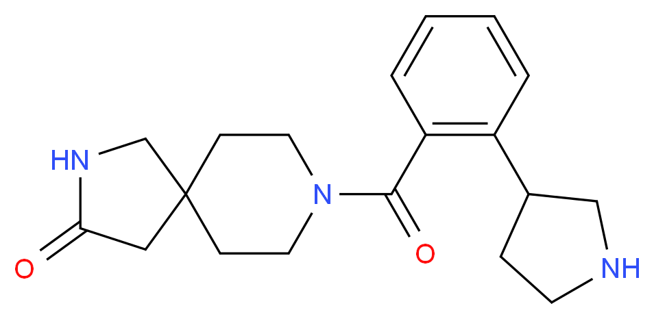 8-[2-(3-pyrrolidinyl)benzoyl]-2,8-diazaspiro[4.5]decan-3-one_Molecular_structure_CAS_)