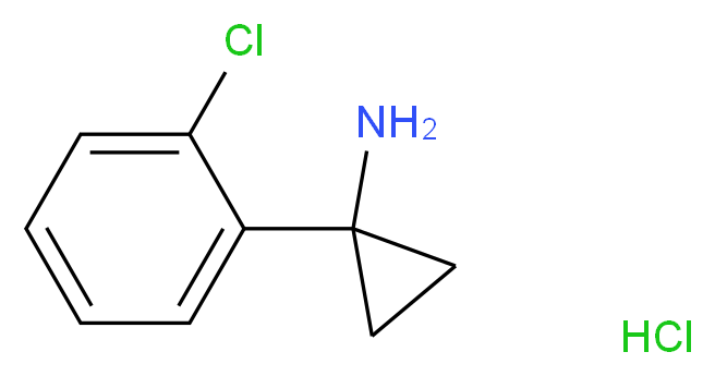 1-(2-Chlorophenyl)cyclopropanamine hydrochloride_Molecular_structure_CAS_)