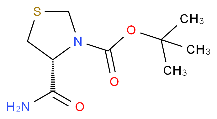 (R)-tert-butyl 4-carbamoylthiazolidine-3-carboxylate_Molecular_structure_CAS_61434-85-3)