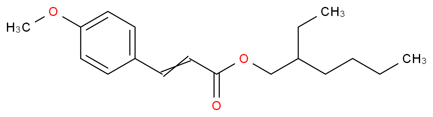 Octyl methoxycinnamate_Molecular_structure_CAS_5466-77-3)