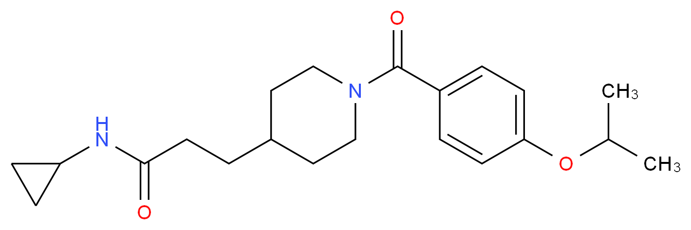 N-cyclopropyl-3-[1-(4-isopropoxybenzoyl)-4-piperidinyl]propanamide_Molecular_structure_CAS_)