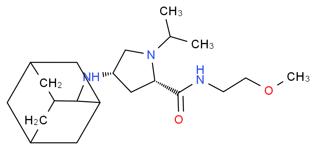 (4S)-4-(2-adamantylamino)-1-isopropyl-N-(2-methoxyethyl)-L-prolinamide_Molecular_structure_CAS_)