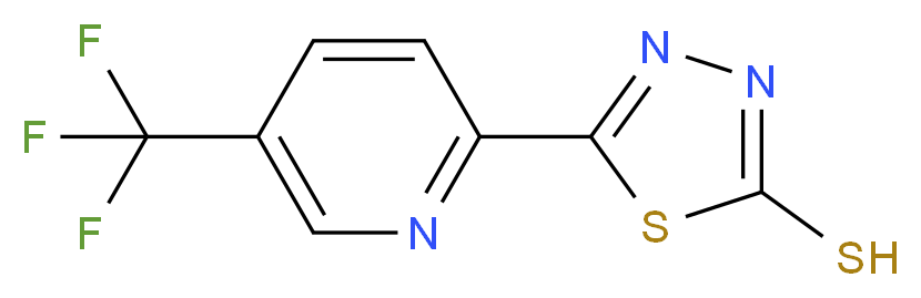 5-[5-(Trifluoromethyl)pyrid-2-yl]-1,3,4-thiadiazole-2-thiol_Molecular_structure_CAS_)