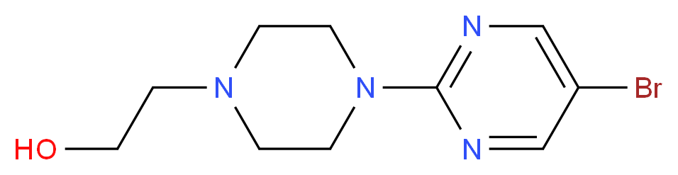 2-[4-(5-Bromopyrimidin-2-yl)piperazin-1-yl]ethanol_Molecular_structure_CAS_849021-42-7)