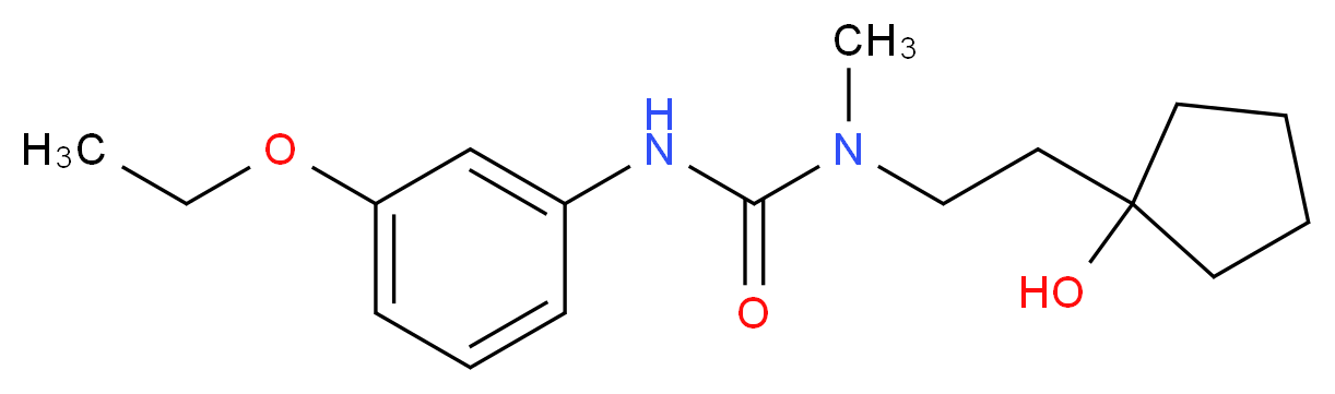 N'-(3-ethoxyphenyl)-N-[2-(1-hydroxycyclopentyl)ethyl]-N-methylurea_Molecular_structure_CAS_)
