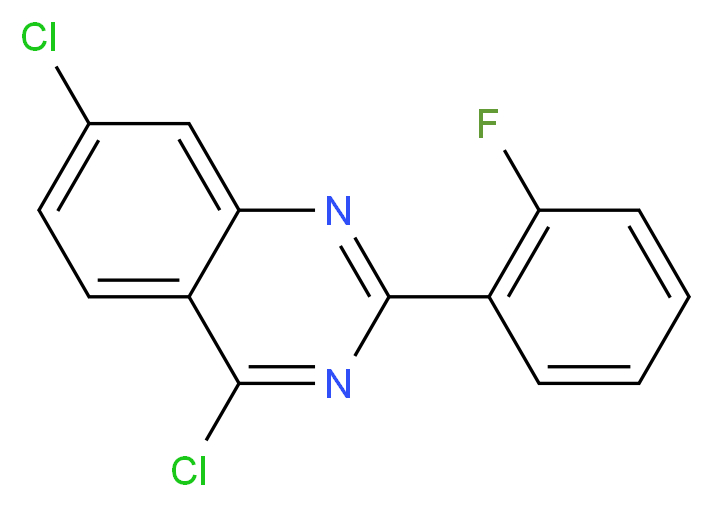 4,7-DICHLORO-2-(2-FLUORO-PHENYL)-QUINAZOLINE_Molecular_structure_CAS_885277-55-4)