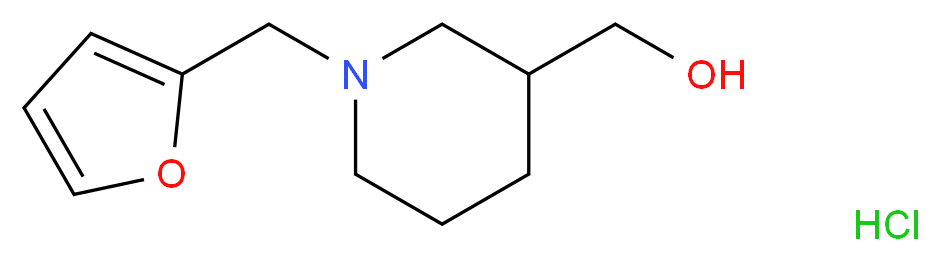 [1-(2-Furylmethyl)piperidin-3-yl]methanol hydrochloride_Molecular_structure_CAS_)