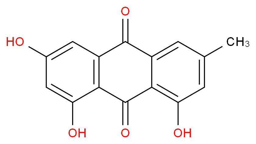 3-METHYL-1,6,8-TRIHYDROXYANTHRAQUINONE_Molecular_structure_CAS_)