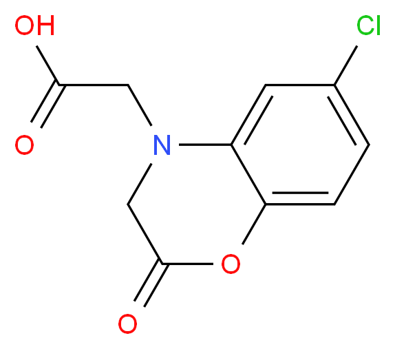 2-(6-chloro-2-oxo-2H-benzo[b][1,4]oxazin-4(3H)-yl)acetic acid_Molecular_structure_CAS_)