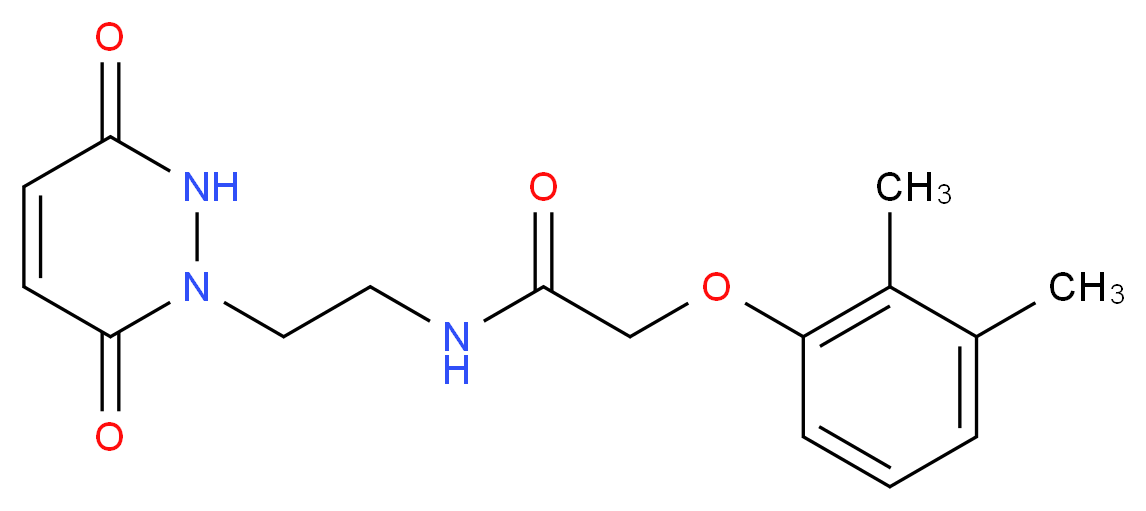 2-(2,3-dimethylphenoxy)-N-[2-(3,6-dioxo-3,6-dihydropyridazin-1(2H)-yl)ethyl]acetamide_Molecular_structure_CAS_)