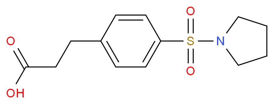 3-[4-(Pyrrolidin-1-ylsulfonyl)phenyl]-propanoic acid_Molecular_structure_CAS_871544-58-0)