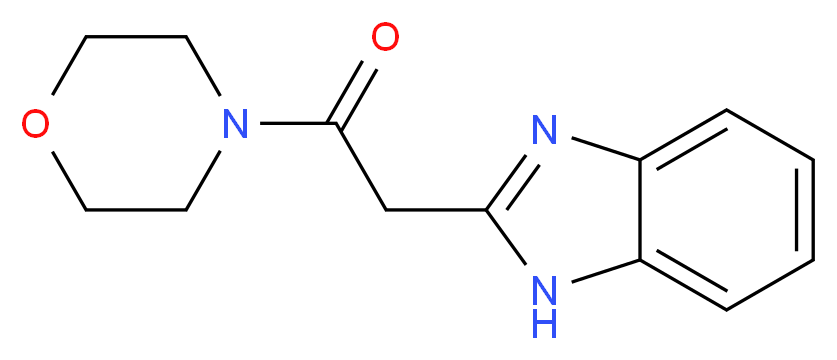 2-(1H-Benzoimidazol-2-yl)-1-morpholin-4-yl-ethanone_Molecular_structure_CAS_)
